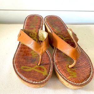 Sam Edelman wedges, worn once, EUC